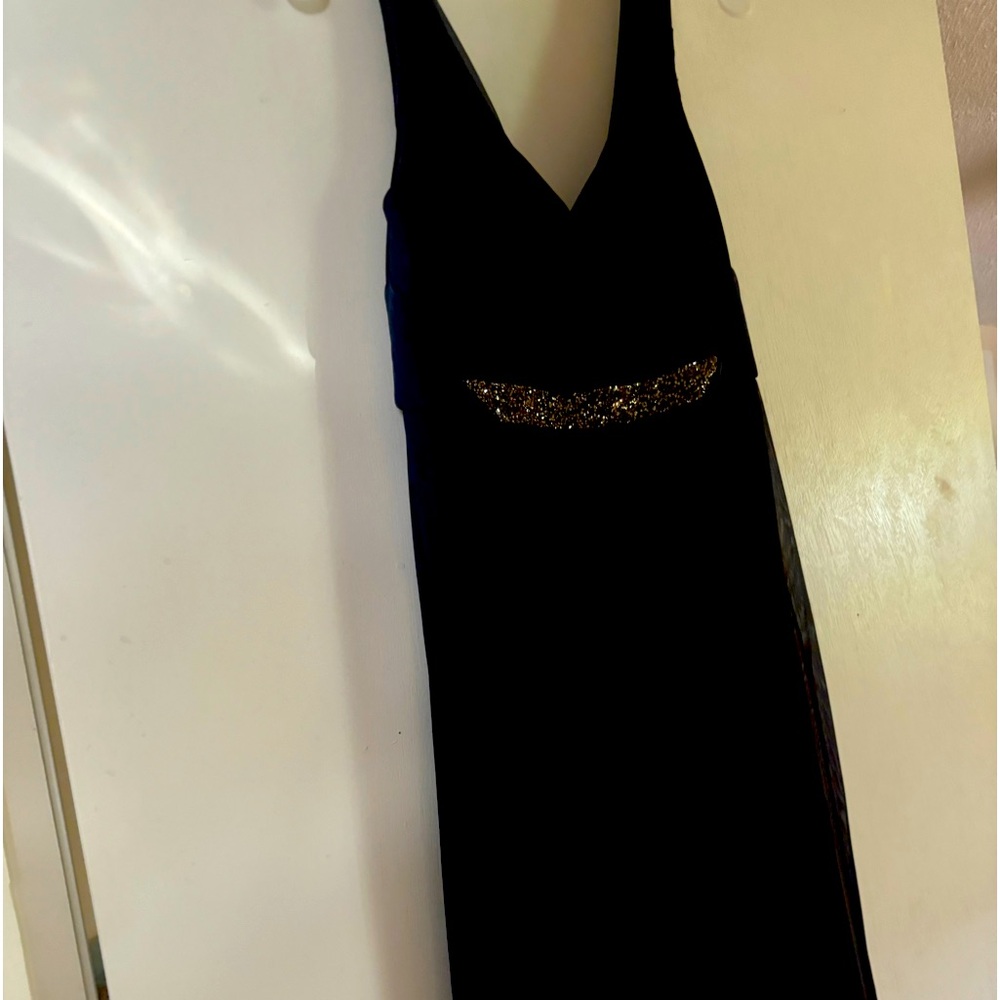 Girls Formal Deep blue Marine in color.